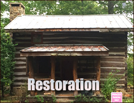 Historic Log Cabin Restoration  Warren County, Georgia